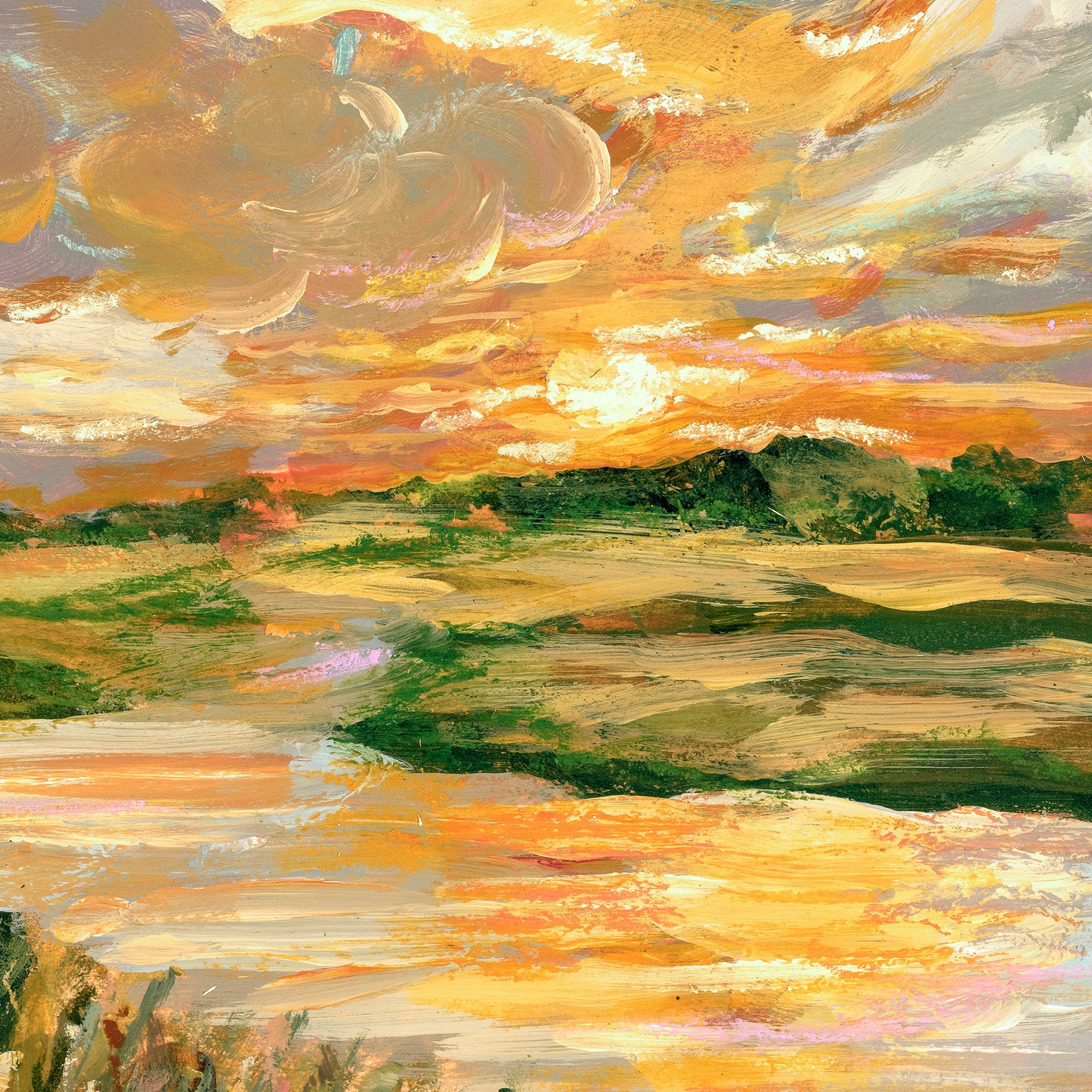 Longhorn Colorstorm: Fine Art Print