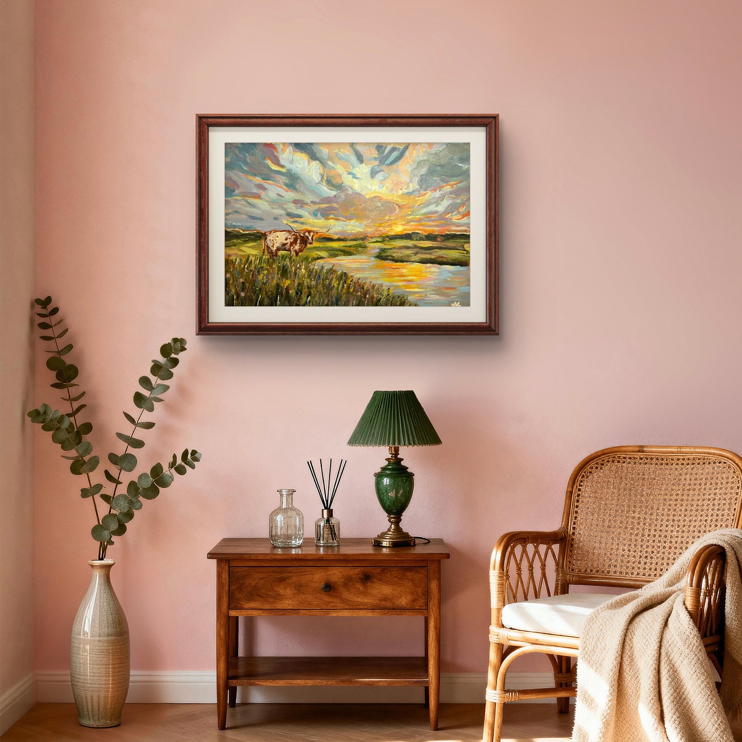 Longhorn Colorstorm: Fine Art Print